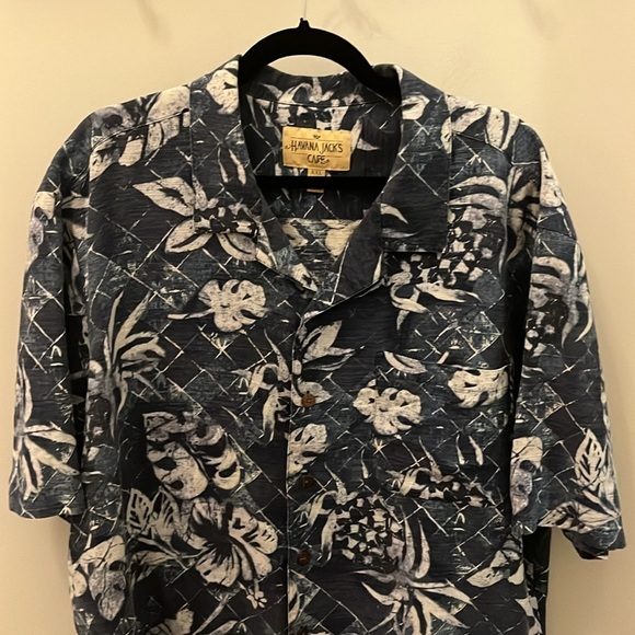 Havana Jack’s Cafe Men’s Hawaiian Shirt Casual Button Down Short Sleeve Size 2X - Picture 2 of 8